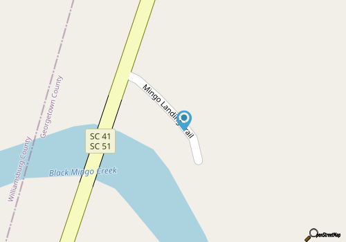 Black Mingo Creek (Rev War History) map location